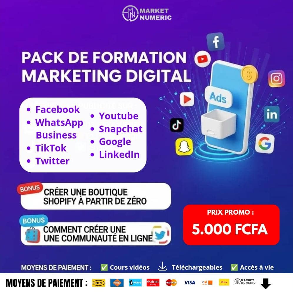 Pack de Formation Marketing Digital 2025